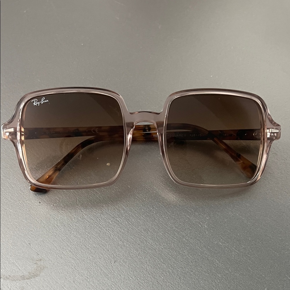 Ray-Ban Women's RB 1973 Square Sunglasses - Light Pink